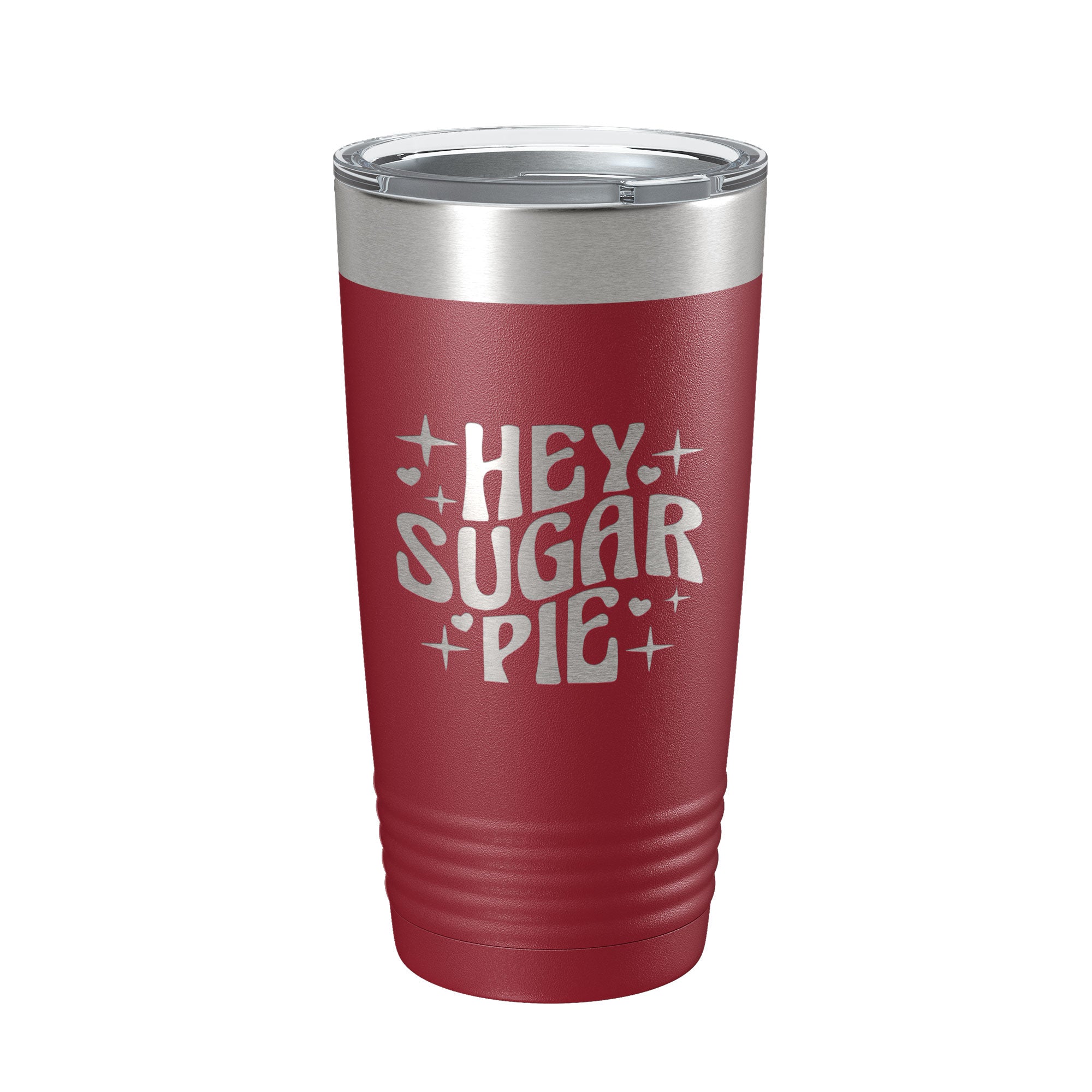 Hey Sugar Pie Tumbler Valentine's Day Travel Mug Gift Insulated Laser Engraved Coffee Cup Retro 20 oz-18