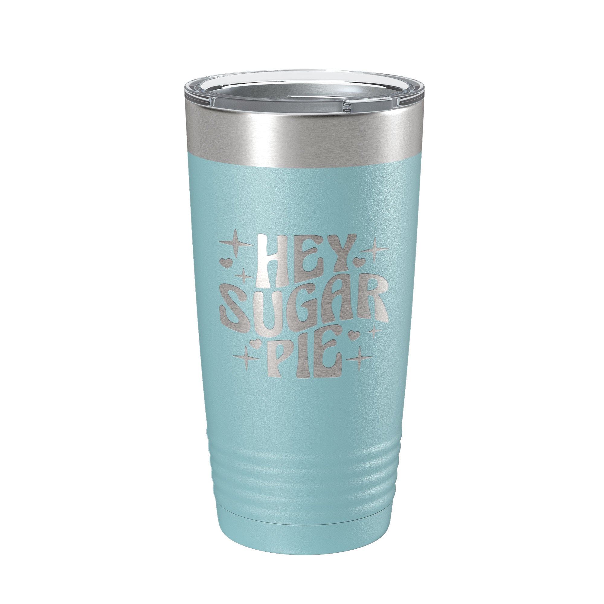 Hey Sugar Pie Tumbler Valentine's Day Travel Mug Gift Insulated Laser Engraved Coffee Cup Retro 20 oz-13