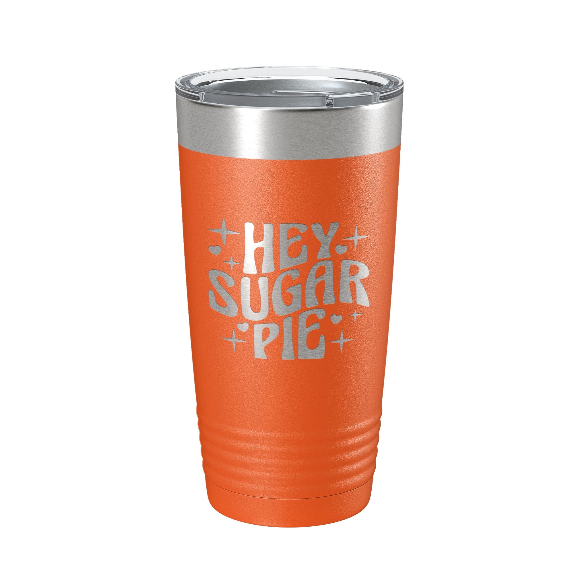 Hey Sugar Pie Tumbler Valentine's Day Travel Mug Gift Insulated Laser Engraved Coffee Cup Retro 20 oz-17