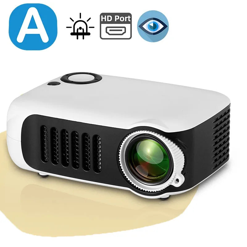 NNEOBA Mini Portable LED Projector White-1