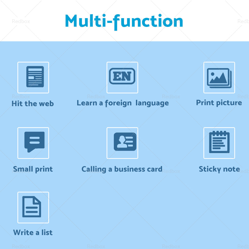 Mini Pocket Thermal Printer Wireless Blue-tooth Photo Paper Inkless