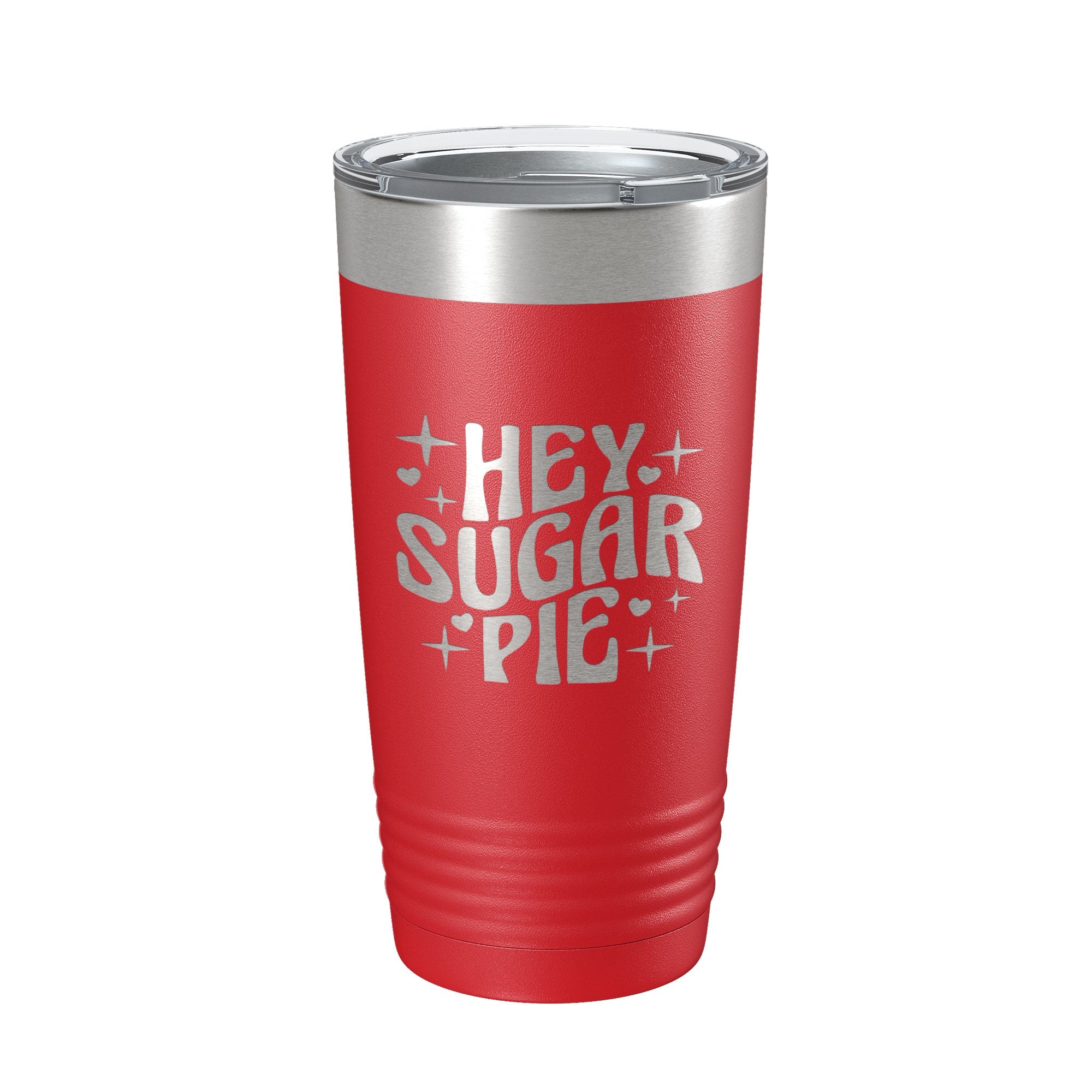 Hey Sugar Pie Tumbler Valentine's Day Travel Mug Gift Insulated Laser Engraved Coffee Cup Retro 20 oz-10