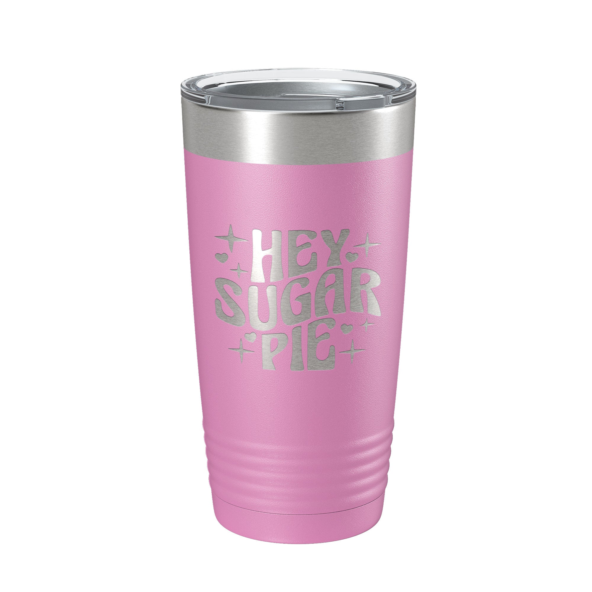 Hey Sugar Pie Tumbler Valentine's Day Travel Mug Gift Insulated Laser Engraved Coffee Cup Retro 20 oz-14