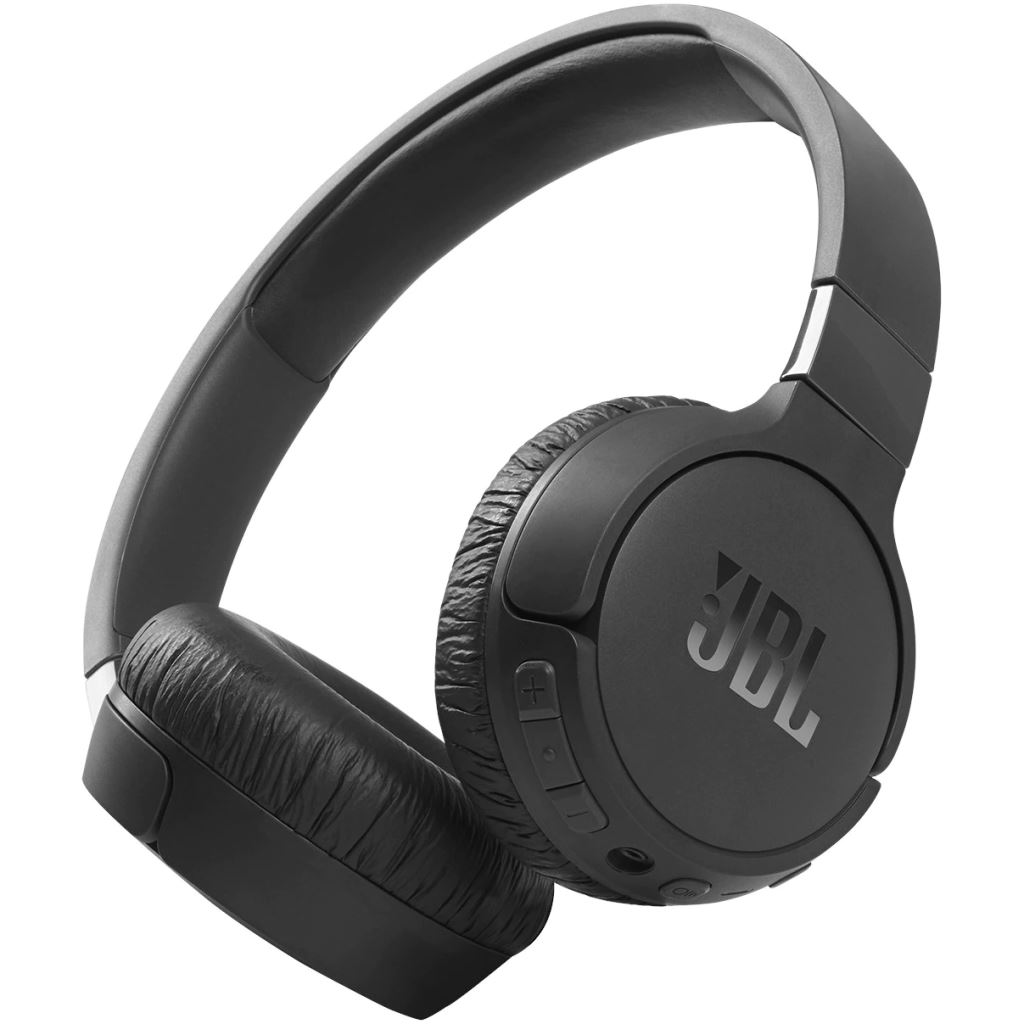 Casti audio on-ear JBL Tune 660NC, Wireless, Active noise cancelling, Bluetooth, Asistent vocal, Negru (JBLT660NCBLK)