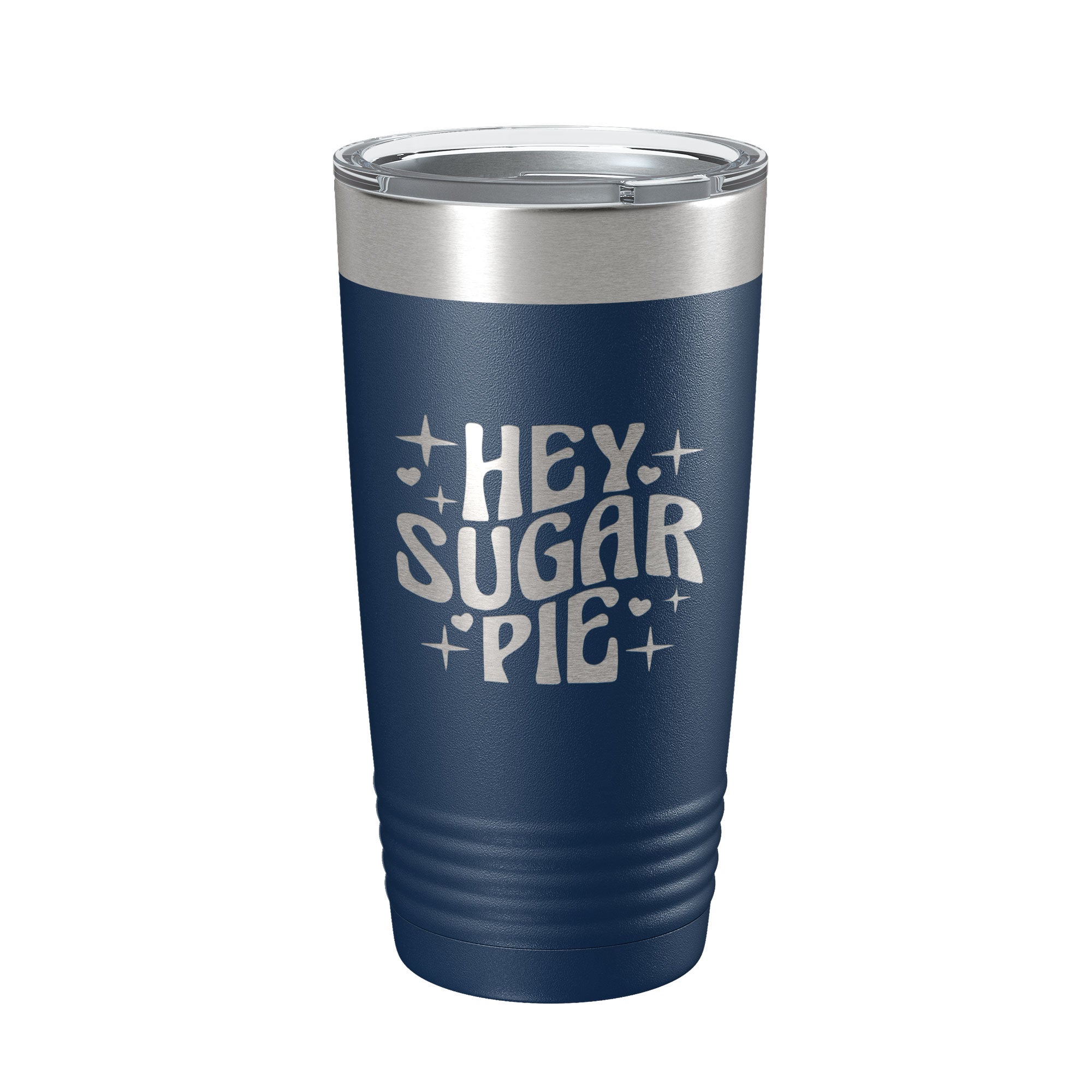 Hey Sugar Pie Tumbler Valentine's Day Travel Mug Gift Insulated Laser Engraved Coffee Cup Retro 20 oz-8